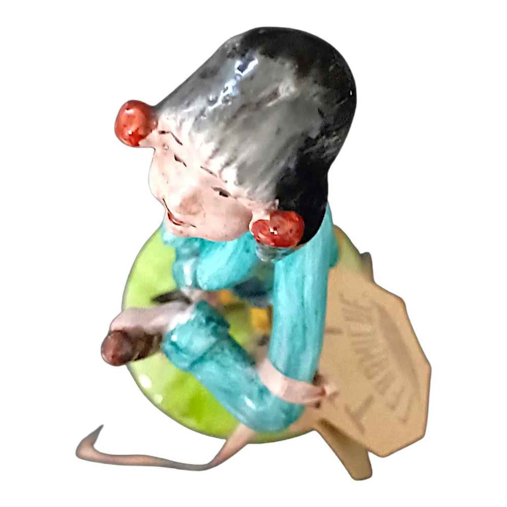 TP Ceramiche Poli Cesare Golf Figurine Female Golfer Pottery Art Gift Italy READ